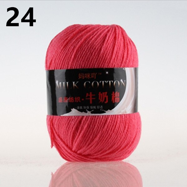 Craft art Dubbele breien Haak DK Garen Wol Melk fiber katoen 50g Bal: 24