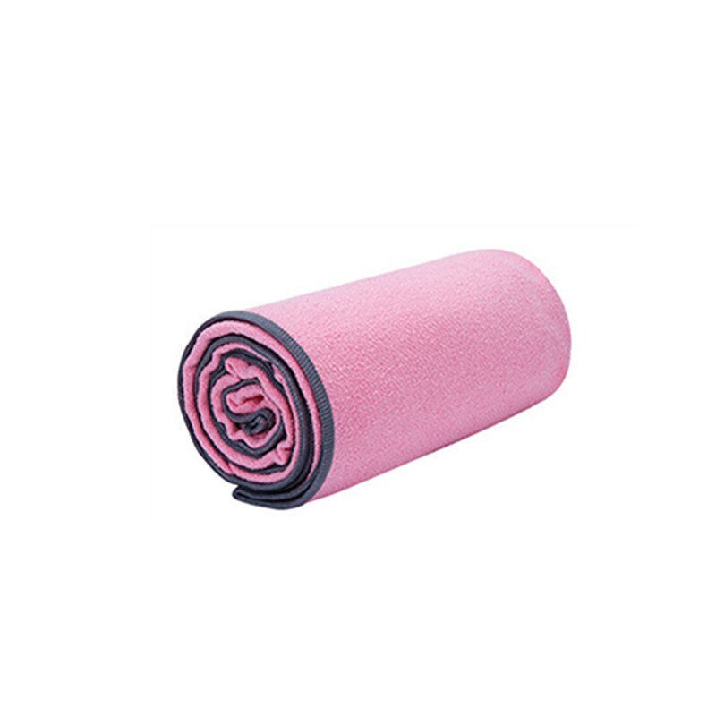 183cm*61cm*4mm skridsikker solid yoga tæppe beskyttende måtten håndklæde indendørs dansepude pilates fitness klud tæpper: Lyserød