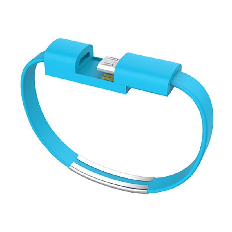 Cable Micro USB portátil para iPhone, Cable de sincronización de datos para iPhone 11 XS MAX XR 6s Android tipo-c: For Type c / Blue