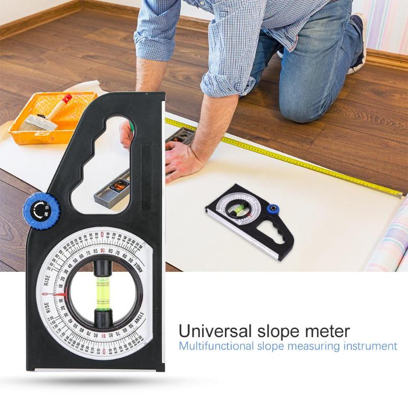 Multi-functional Wood Tile Brickwork Horizontal Angle Gauge Pointer Inclinometer w/Magnetic Base 25*12*2cm for Civil Engineering