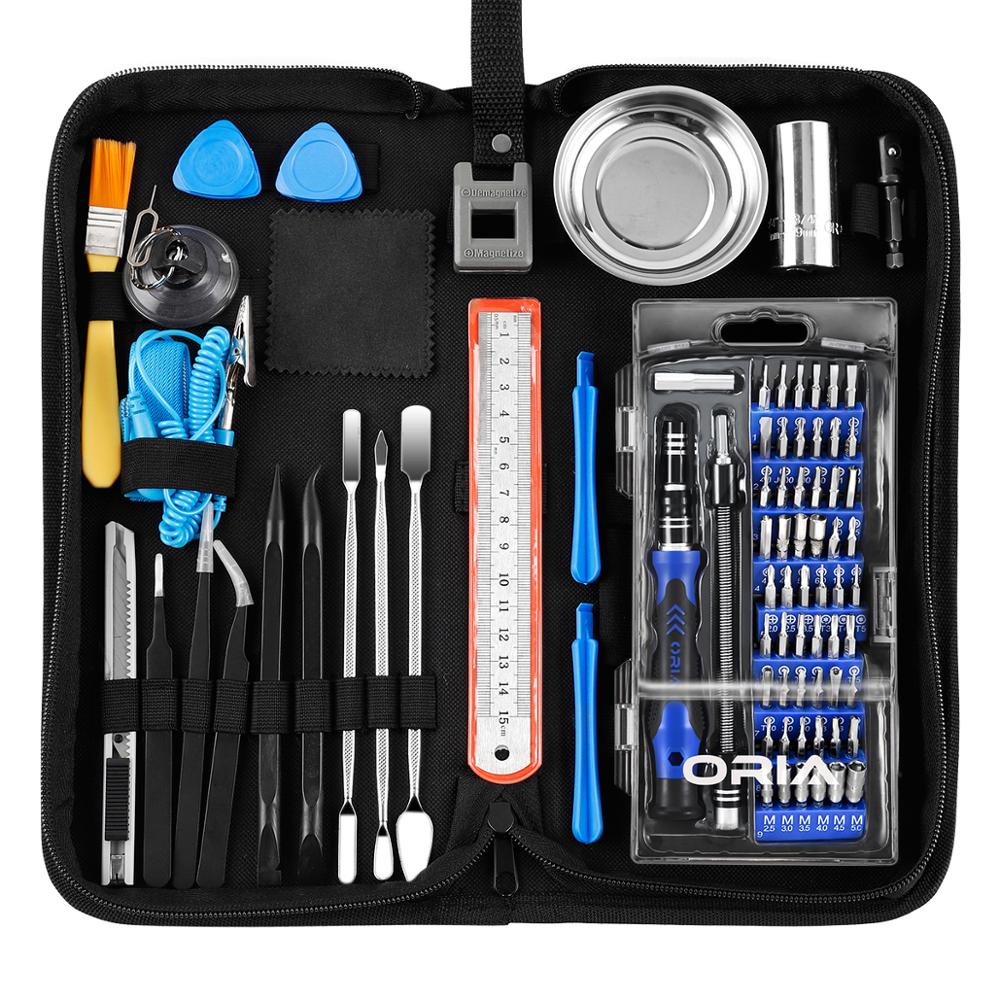 ORIA Precision Screwdriver Set Repair Tool Kit 84-in-1 Magnetic Screwdriver Set iPad iPhone PC Watches Driver Kit