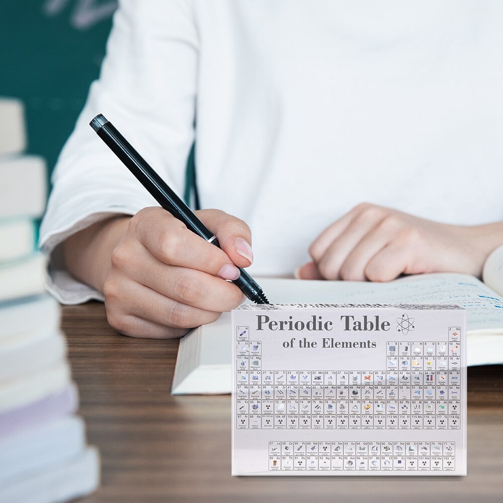 Periodiska tabell display med element hantverk flaska dekoration naturvetenskap leksaker dekorativa för klistermärke decoer
