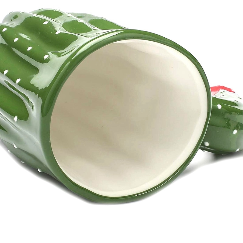 Green Cactus Mugs,Novelty Cactus Coffee Mugs, 14 Ounce, Gifting for Birthday and Festival