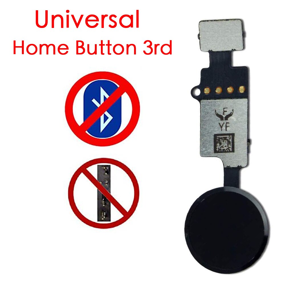 Home Button Replacement for iPhone 7 7 Plus 8 8 Plus Home Button Main Key Flex Cable with Repair Tools