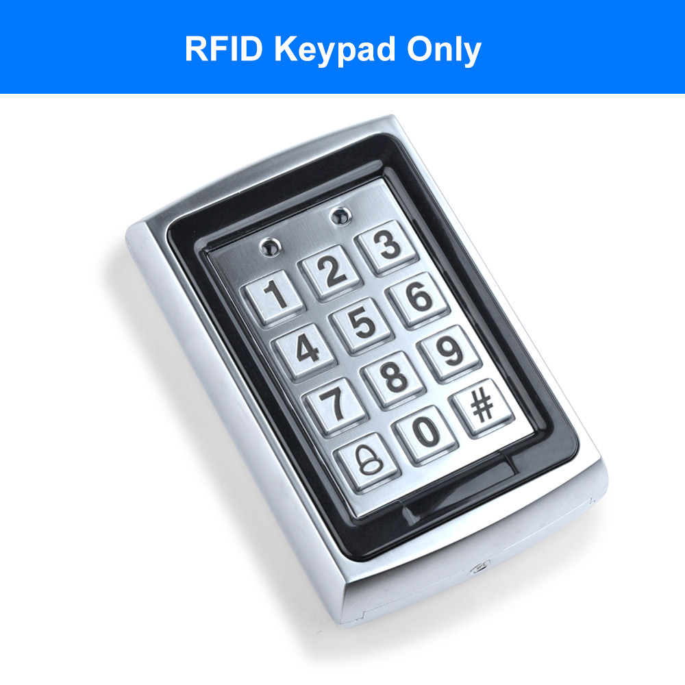 RFID Metall Zugriff Kontrolle Tastatur Wasserdichte Regenschutz draussen Türöffner Elektronische Schloss System 10 stücke em4100 Schlüsselanhänger: Weiß