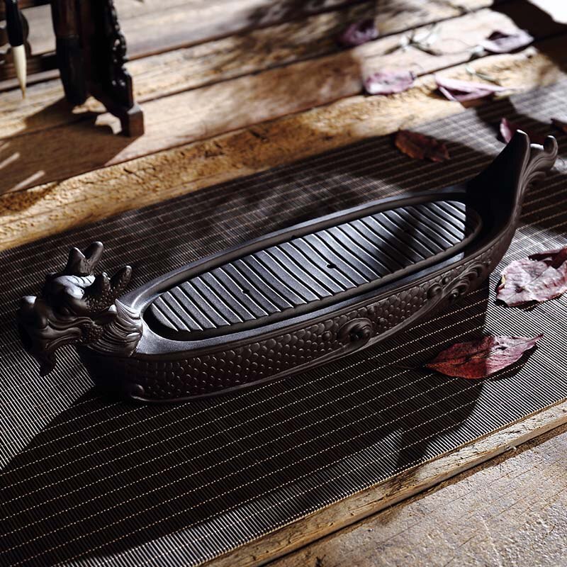 Lilla leire drage te skuff drenering vannlagring kung fu te sett rom bord bord kinesisk tekopp seremoni verktøy: 02