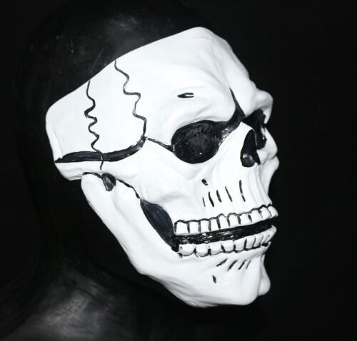 Latex Skull Mask With Moving Mouth Spectre Mask Halloween Fancy Dress Costume 007: Beige