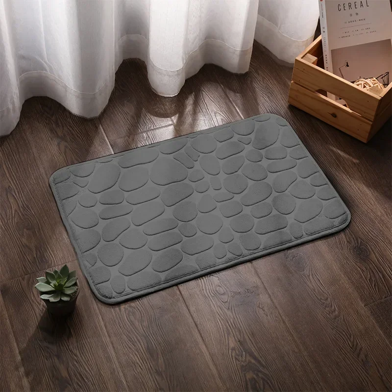 Absorbierende Schlecht bat matt Kopfstein pflaster geprägt rutsch feste matt Boden teppich Duschraum Fuß matt Erinnerung Schaum Kopfstein pflaster matt 40x60cm: Licht Gelb