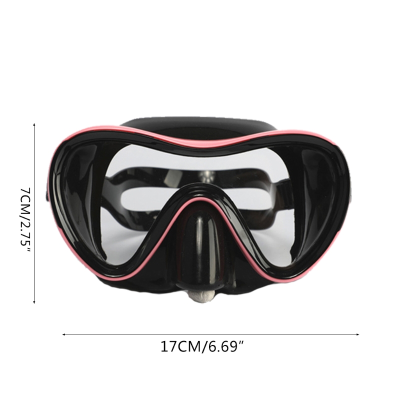 Snorkel Duikbril Zwemmen Masker Zwembril Met Neus Cover, anti-Fog Gehard Glas Scuba Masker Met Siliconen Band