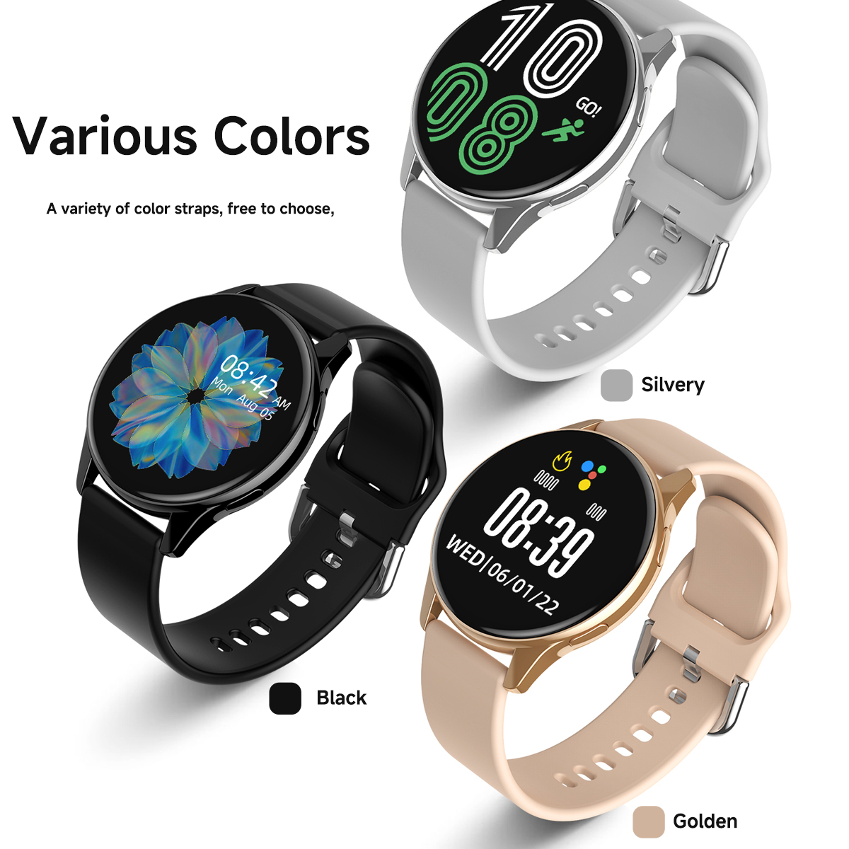 Relógio inteligente hd tela de toque freqüência cardíaca sono bp monitoramento saúde para xiaomi huawei telefone bt chamada esporte smartwatch para homens