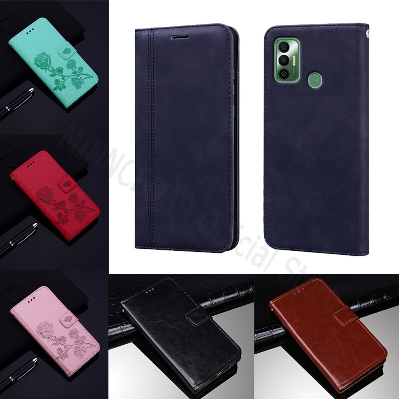 Para Tecno Faísca Tampa Do Telefone Carteira de Couro Do Caso Da Aleta Em Tecno Spark7 7 чехолна Estojo de Cartão Magnético Livro Hoesje Funda Saco de Coque