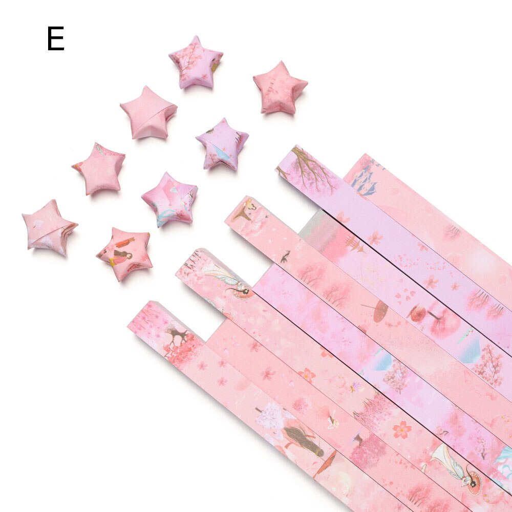 210pcs/lot Glow in Dark Lucky Star Origami Fluorescence Folding Strip Paper Best Wishes Handcraft Craft Paper Decor: not glowing E 540PC