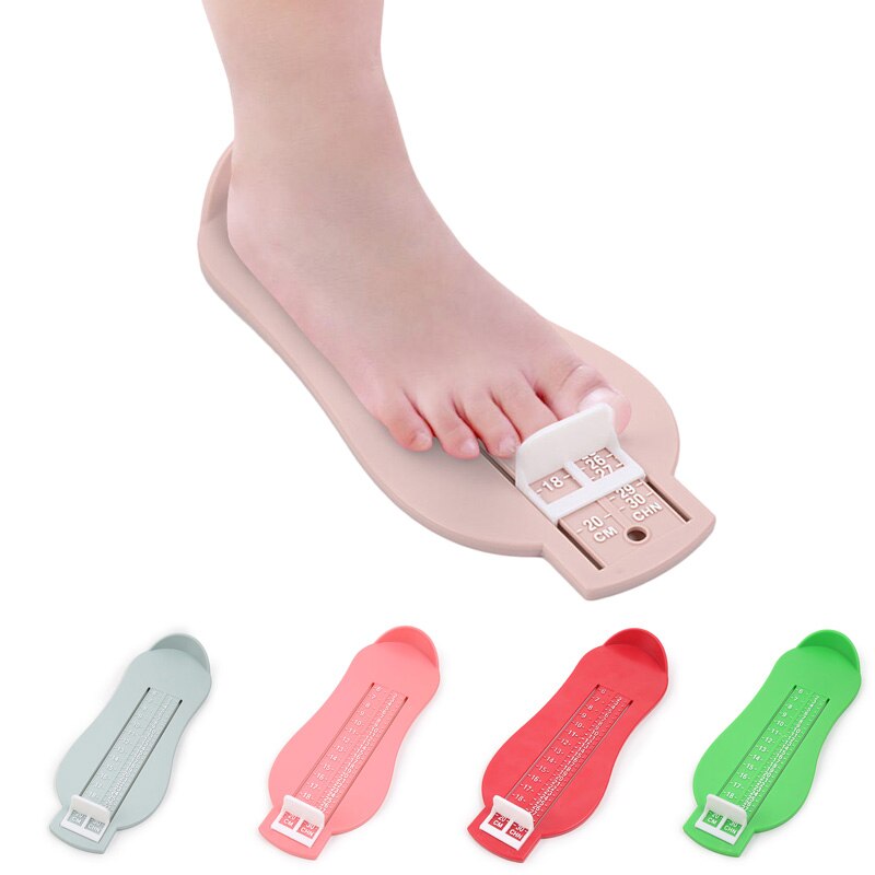 Medidor de medida del pie para niños, regla de medida del tamaño de los zapatos, herramienta, dispositivo de medición de la longitud de los zapatos de bebé, accesorios