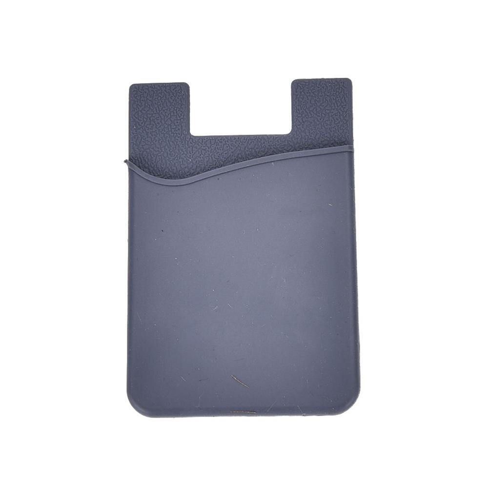Mobile Phone Back Cards Holder Wallet Credit ID Card Pocket: Grey