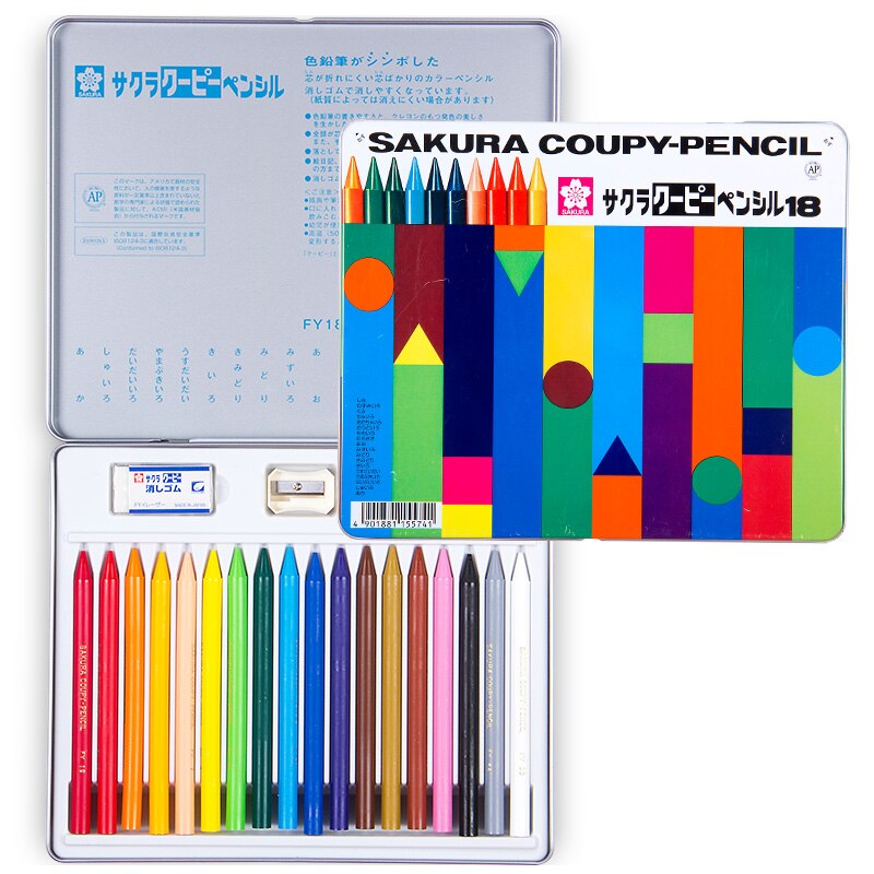 Sletbare plast farveblyanter sæt 48 farve olie pasteller børns farve farvede voks penne farverige pinde kan vaskes sikkert giftfri: 18 farver