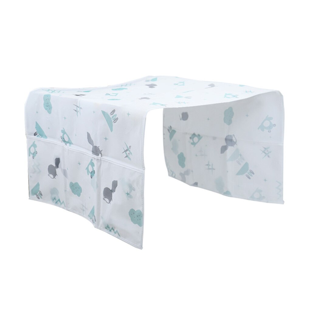 Refrigerator Dust-proof Cover with Storage Pockets Bag Household Kitchen Organizer Refrigerator Fridge Washing Machine Top Cover: Type 1