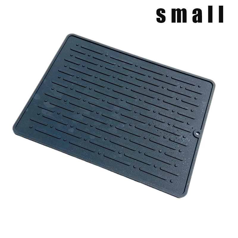 Esteira De Secagem De Prato De Silicone, Esteiras De Louça Resistentes Ao Calor, Tapete De Pia Para Cozinha, Acessórios De Mesa, Novo: Bege