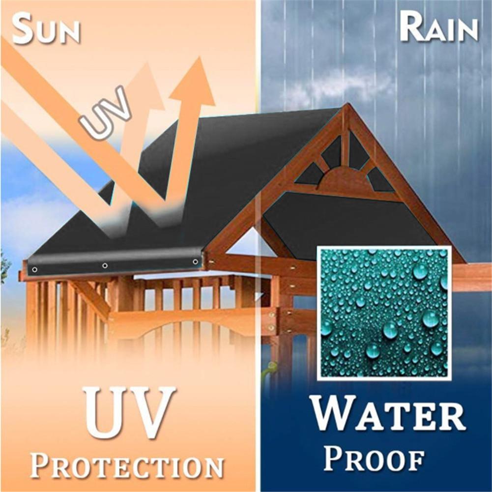 Swingset Shade Waterproof Roof Canopy 132 X 226CM Gardening Facilities Garden Swing Shade Awning Tarpaulin For Garden Playground