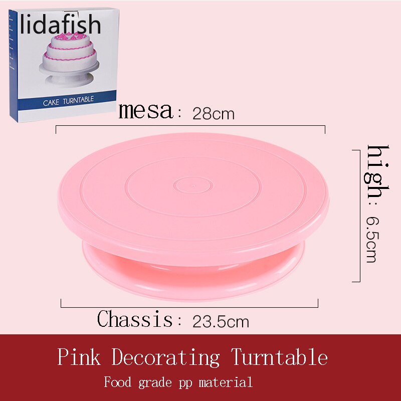 Lidafish kuchenständer, stabiler, rutschfester drehteller, tortendekorationszubehör, backformen, backzubehör für runde kuchen