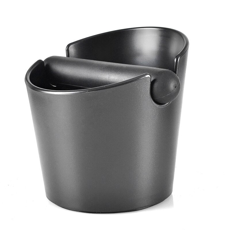 Coffee Knock Box, Shock-Absorbent Durable Barista Style Espresso Knock Box with Removable Knock Bar and Non-Slip Base (Round): Dull