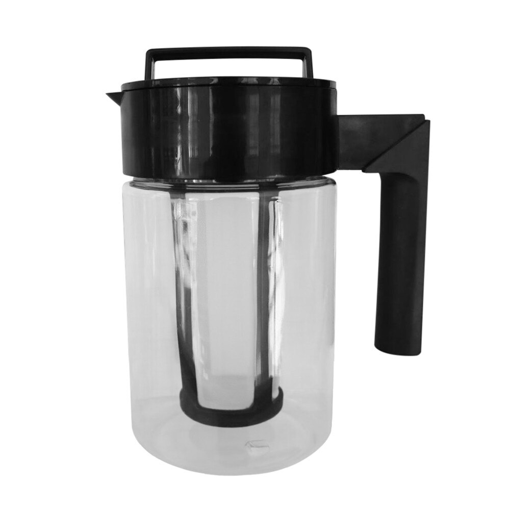 900ml stor kapacitet kallbryggare iskaffe bryggare lufttät försegling silikon handtag kaffe vattenkokare kontor kaffe te vatten vattenkokare