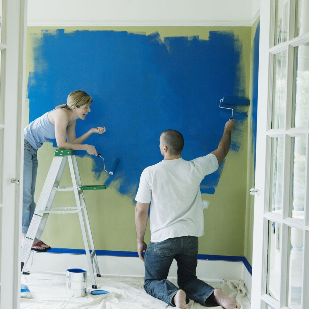 7pcs Multifunctional Paint Runner Pro Roller Brush Tool Set Paint Roller Set Room Wall Painting Brushes Set Home Repack Tool