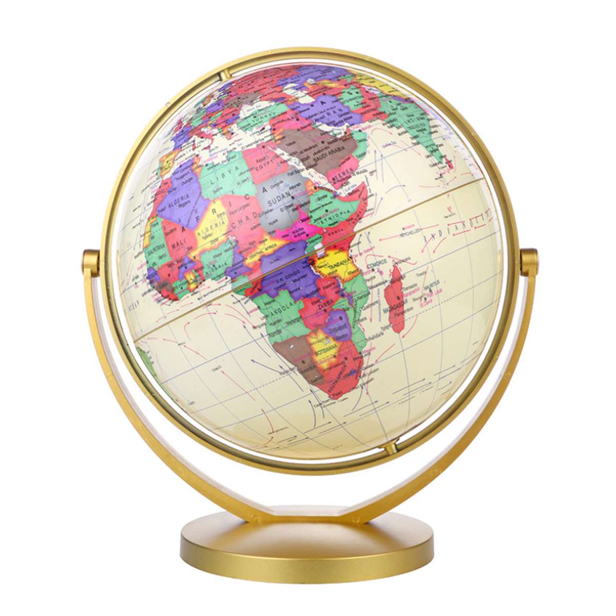 25Cm Grote Wereld Aarde Globe Kaart Geografie Educatief Speelgoed Met Stand Home Office Ideaal Miniaturen Kantoor Gadgets