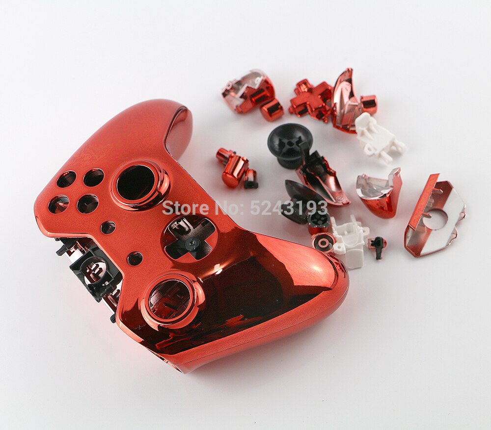 1set di Ricambio Chrome Completa Borsette E Bottoni Mod Kit per Xbox Un Controller Custom Alloggiamento Della Copertura Per Xbox One