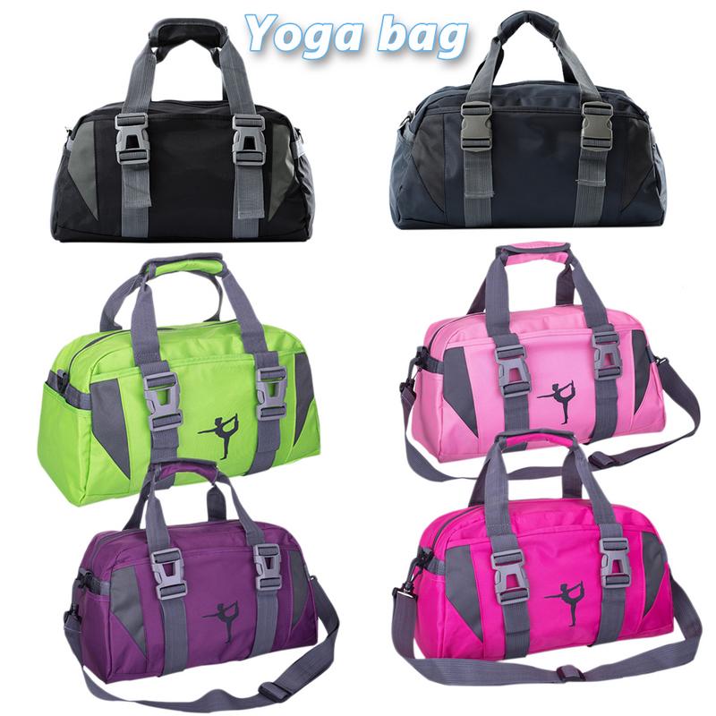 Yoga fitness taske vandtæt nylon træning skulder crossbody sport taske til kvinder fitness rejser duffel tøj gym tasker