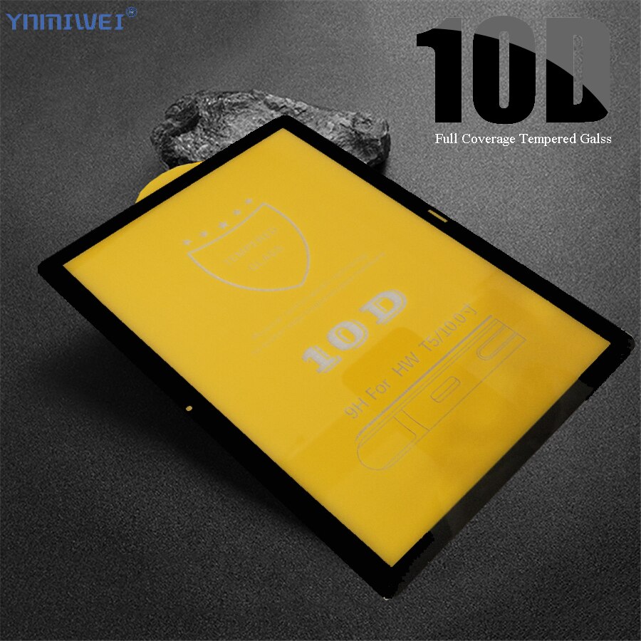Screen Protector for Huawei MediaPad T5 10.1" - 10D Tempered Glass, Full Coverage, Scratch-Proof
