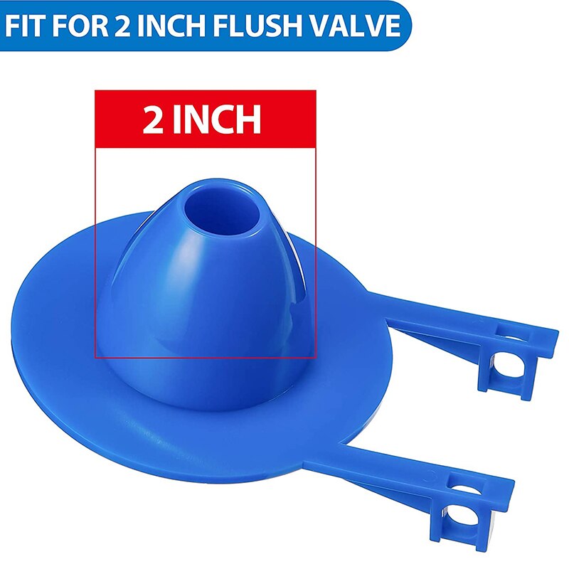 2 Pieces Toilet Flapper Replacements 2 Inch Toilet Flapper Stopper Water Saving Flappers with 2 Pieces Toilet Chains