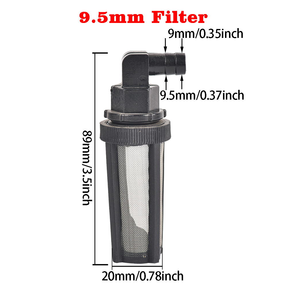 8/10//13mm Edelstahl gitter Schlauch filter Bewässerungs pumpe Filters prüh membran pumpe für Sprüh auto waschanlage Ölpumpe: WHITE