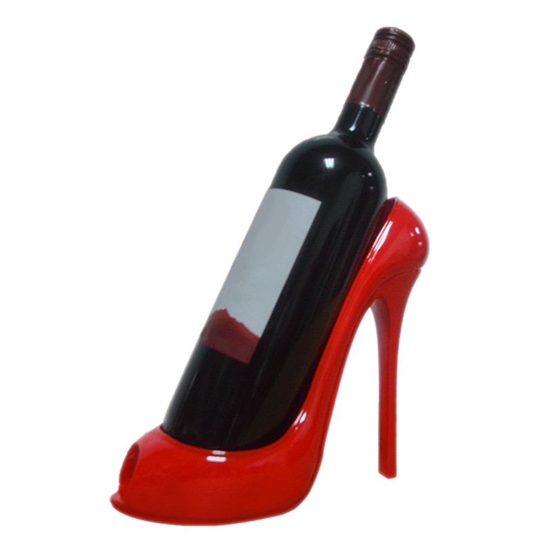 High Heel Shoe Wine Bottle Holder Stylish Wine Rack Basket Accessory for Home High-Heel Statue Sculptures Kitchen Bar Decor: 3