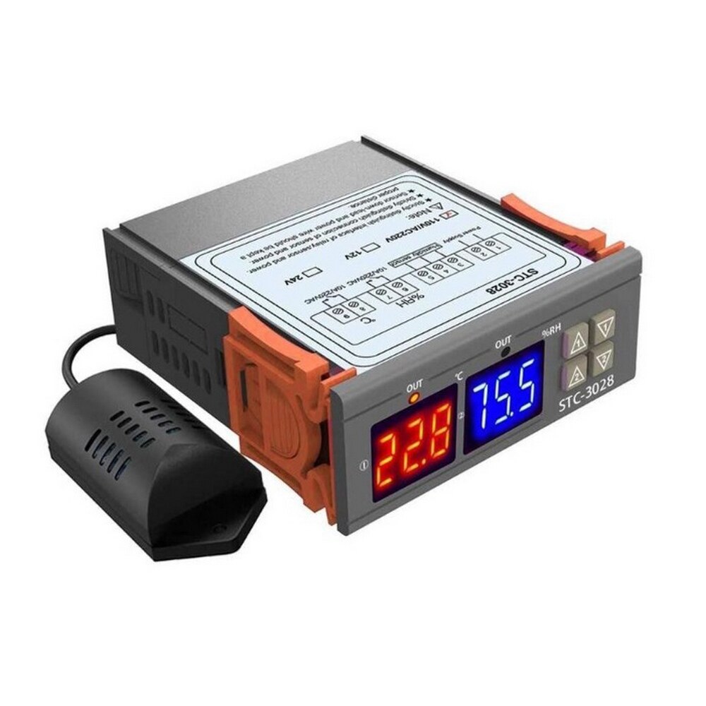 Temperature and Humidity Controller Digital Thermostat High Precision Thermometer and Hygrometer Support Calibration Controller