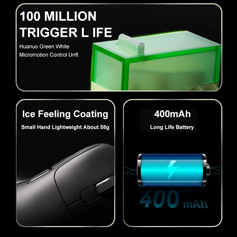 AJAZZ AJ179 APEX PAW3950 3000 DPI 8 Khz Draadloze Gaming Muis Rechtshandige Ergonomische Muis met RGB Magnetisch Scherm Oplaadstation