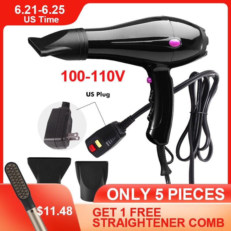 Professionele High-Power Föhn Wind Snelheid Aanpassing 100-110V Sterke Kapper Salon Styling Tools /koude Lucht Blow Thuis