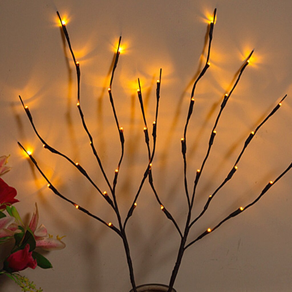 Led Willow Tak Lamp Kerst Vaas Bloemen Lichten 20 Lampen Thuis Party Garden Decor Desktop Bloem Decoratie Lichten Ls #25