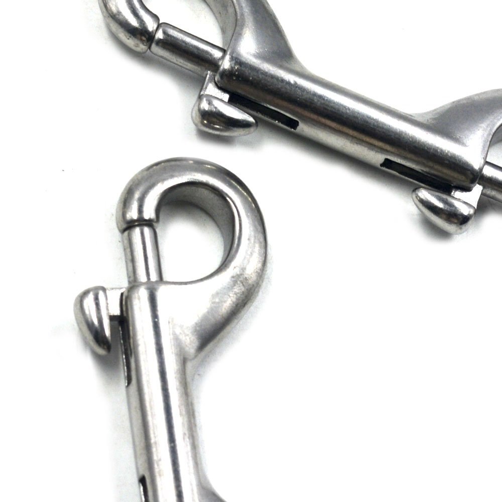 304 Stainless Steel 90/ 100/ 115mm Double End Bolt Key Ring Snap Bolt Trigger Chain Clip 10/ 5/ 1pcs