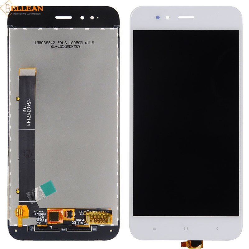 Catteny AAA For Xiaomi Mi A1 Display With Touch Screen Digitizer Assembly 5.15inch For Xiaomi Mi 5X Lcd Display: White No Frame