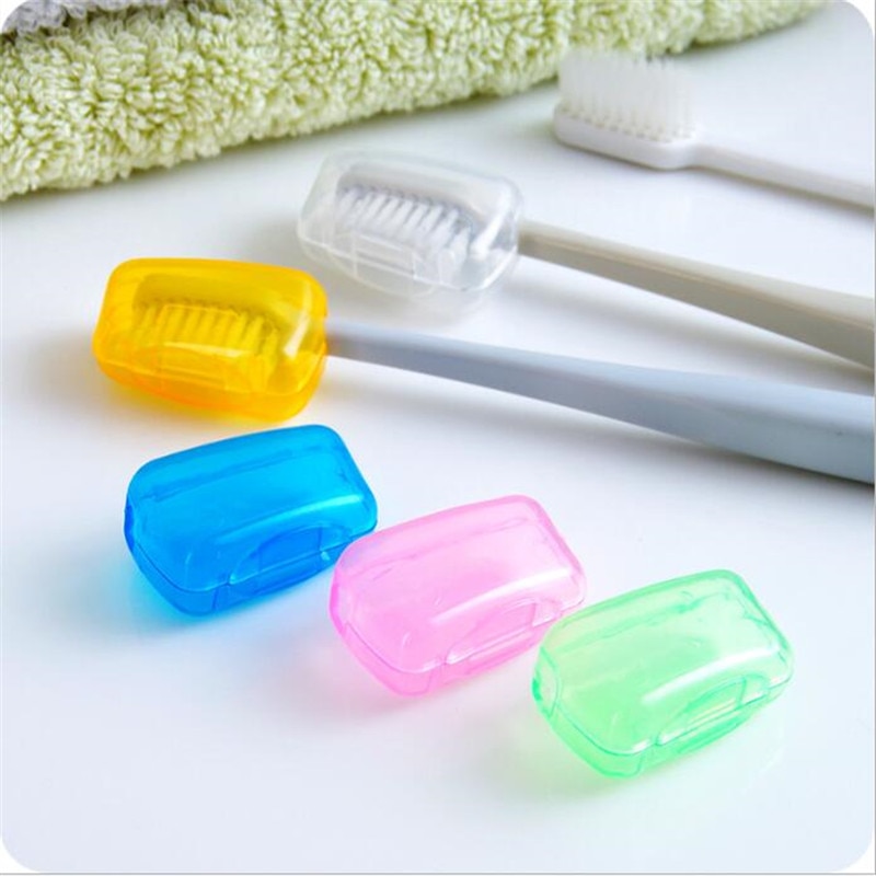 5 Pcs Tandenborstel Cover Case Cap Reizen Accessoires Plastic Protector Cleaner Draagbare Verpakking Organisator