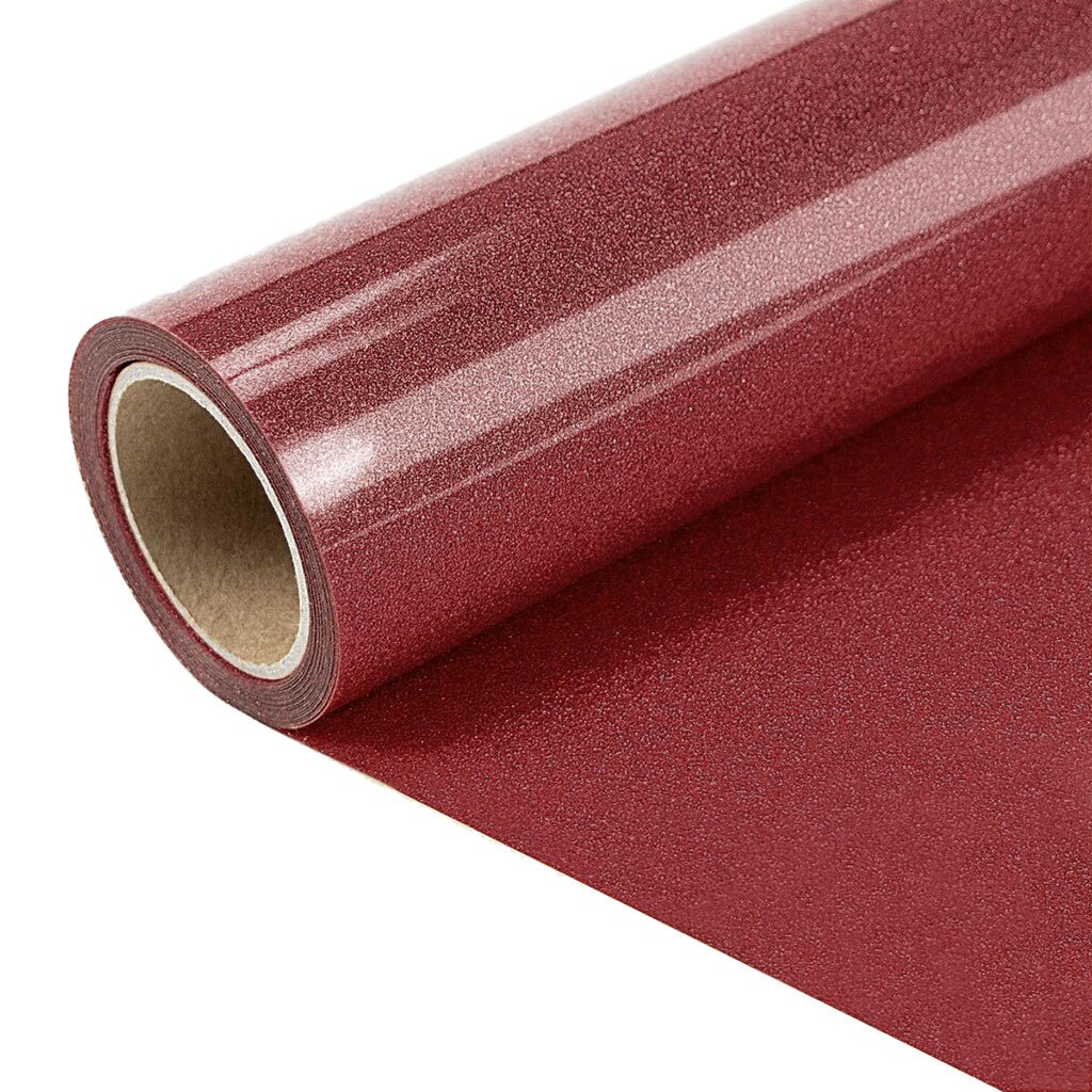 Glitter Warmteoverdracht Vinyl Voor T-shirts 10 Inches Door 10 Voeten Glitter Roll Snijplotter Ijzer Op Shirt D3: Rood