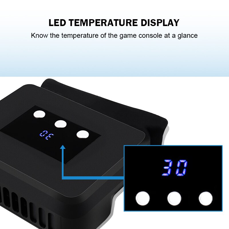 Data Frog Radiator Base With Cooling Fan For Nintendo Switch Console Cooler Heat Sink With LED Display for NS Switch Accessories