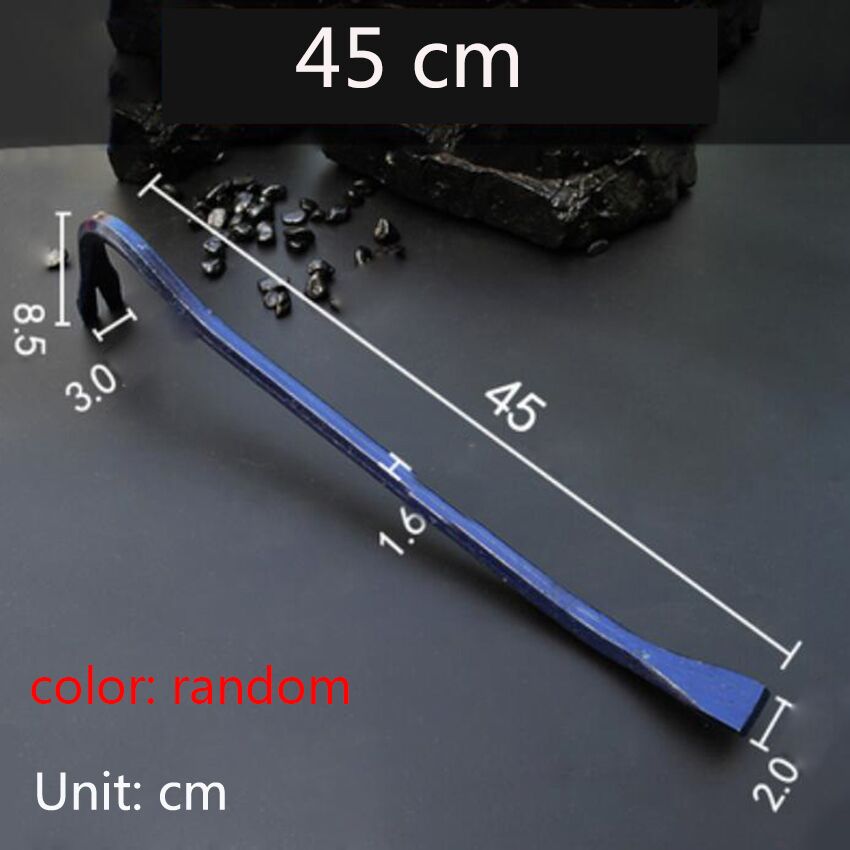 1pc 25 35 45cm Pry Bar Heavy Duty Crowbar Strike Cap Nail Puller Chisel Car Repair Tool Remover Removal Hand Tools: 45cm