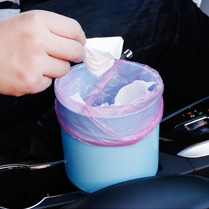 Car Garbage Bag Recycling Disposable Trash Plastic Bags Kitchen Home Cleaning Tool Supplies Solid Color