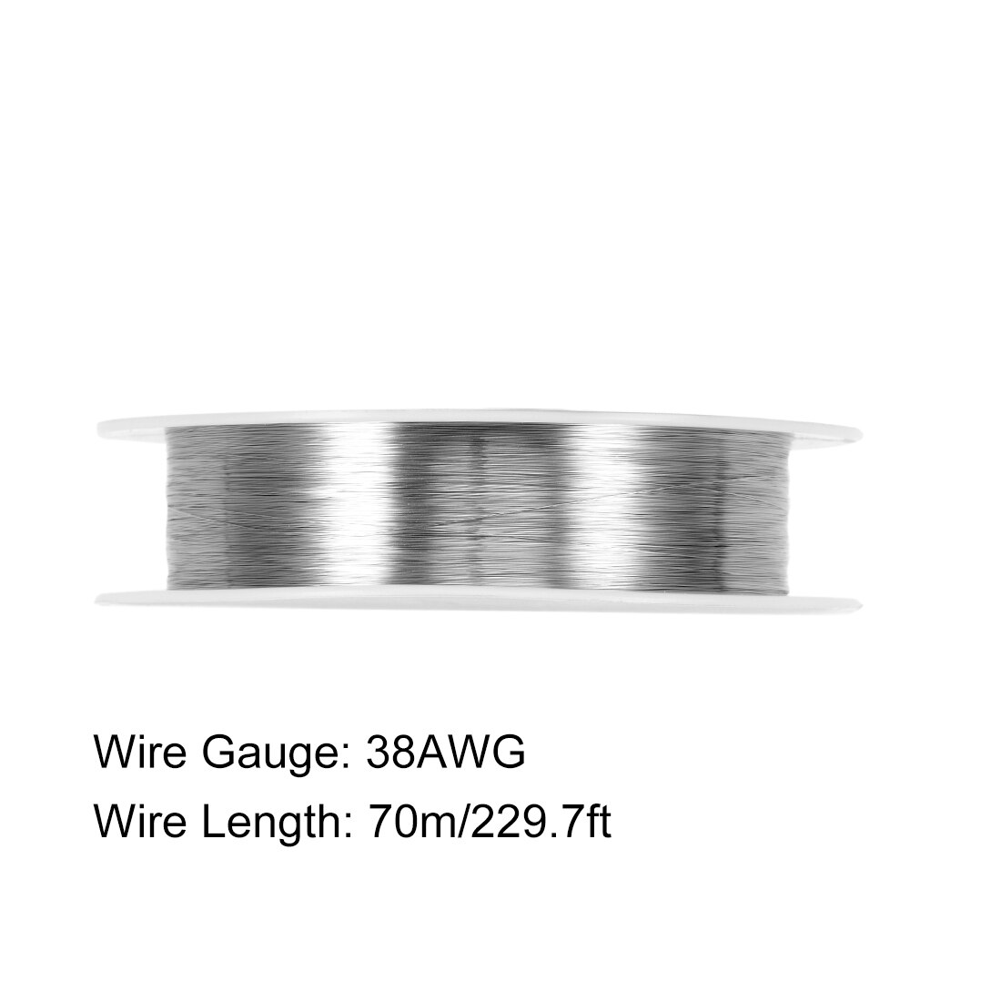 uxcell Heating Resistor Wire Nichrome Resistance Wires for Heating Elements 0.1-0.3mm dia 0.1mmx49ft DxL