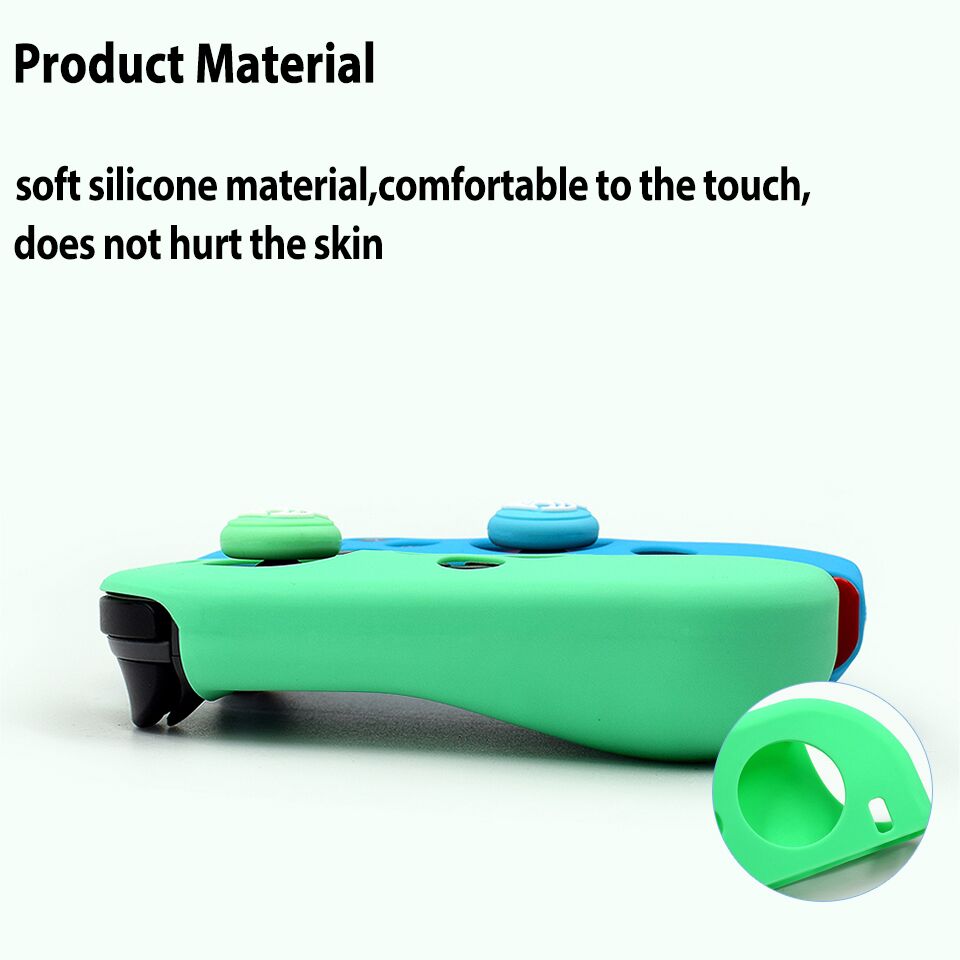 Gomma di silicone Della Pelle Della Copertura di Caso per Nintend Interruttore Gioia con la gioia-con controllore per Nintendoswitch NX NS Joycon presa di protezione