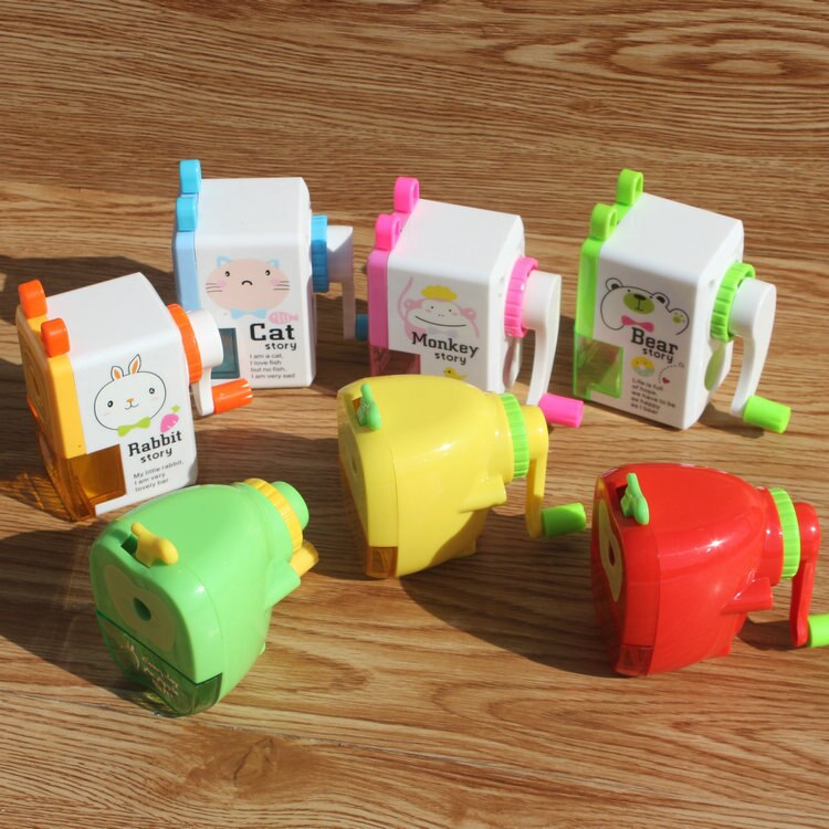 Apple Pencil Sharpener Student Manual Pencil Sharpener Cartoon Cute Pencil Sharpener Stationery Mechanical 3 Years Old