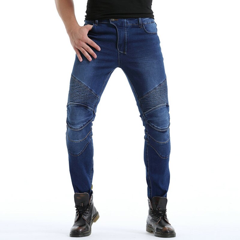 Waterproof Motorcycle Riding Jeans Advanced protective gear pantalon Rainproof Anti-fall Straight Motocross Racing Pants For Men