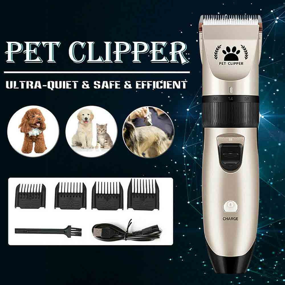 Electric Pet Dog Grooming Clippers Cordless Pet Hair Shaver Grooming Trimmer Kit