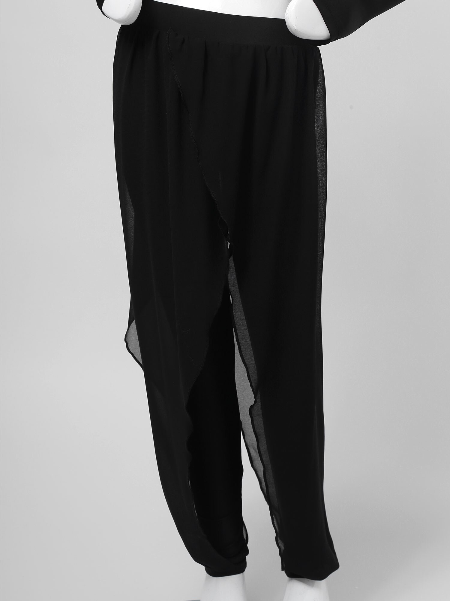 Enfants Yoga ensemble solide manches longues survêtement respirant gilet haut avec irrégulière doux jupe-culotte pour la remise en forme quotidienne de gymnastique